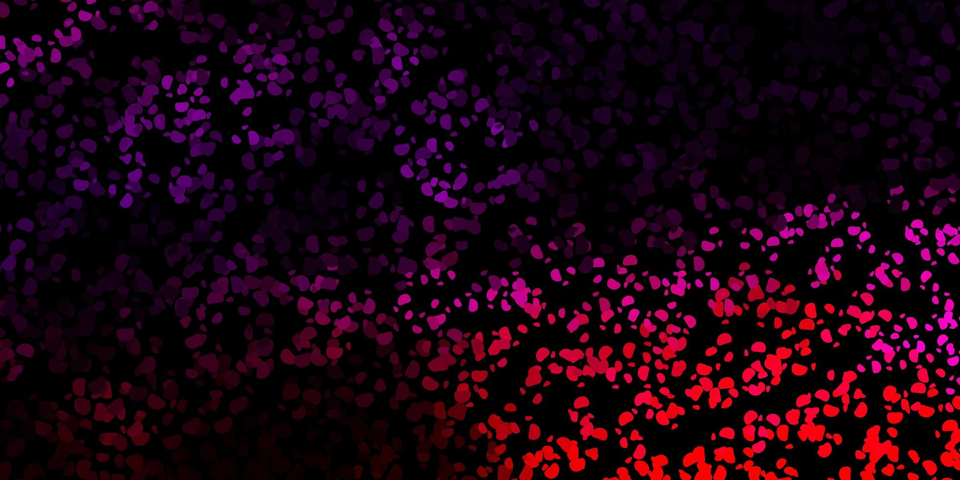 fond de vecteur violet foncé, rose avec des formes aléatoires.