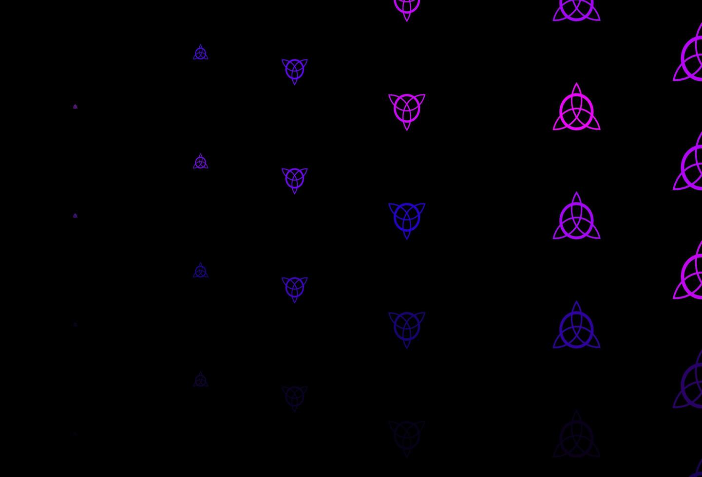 fond de vecteur violet foncé avec des symboles occultes.