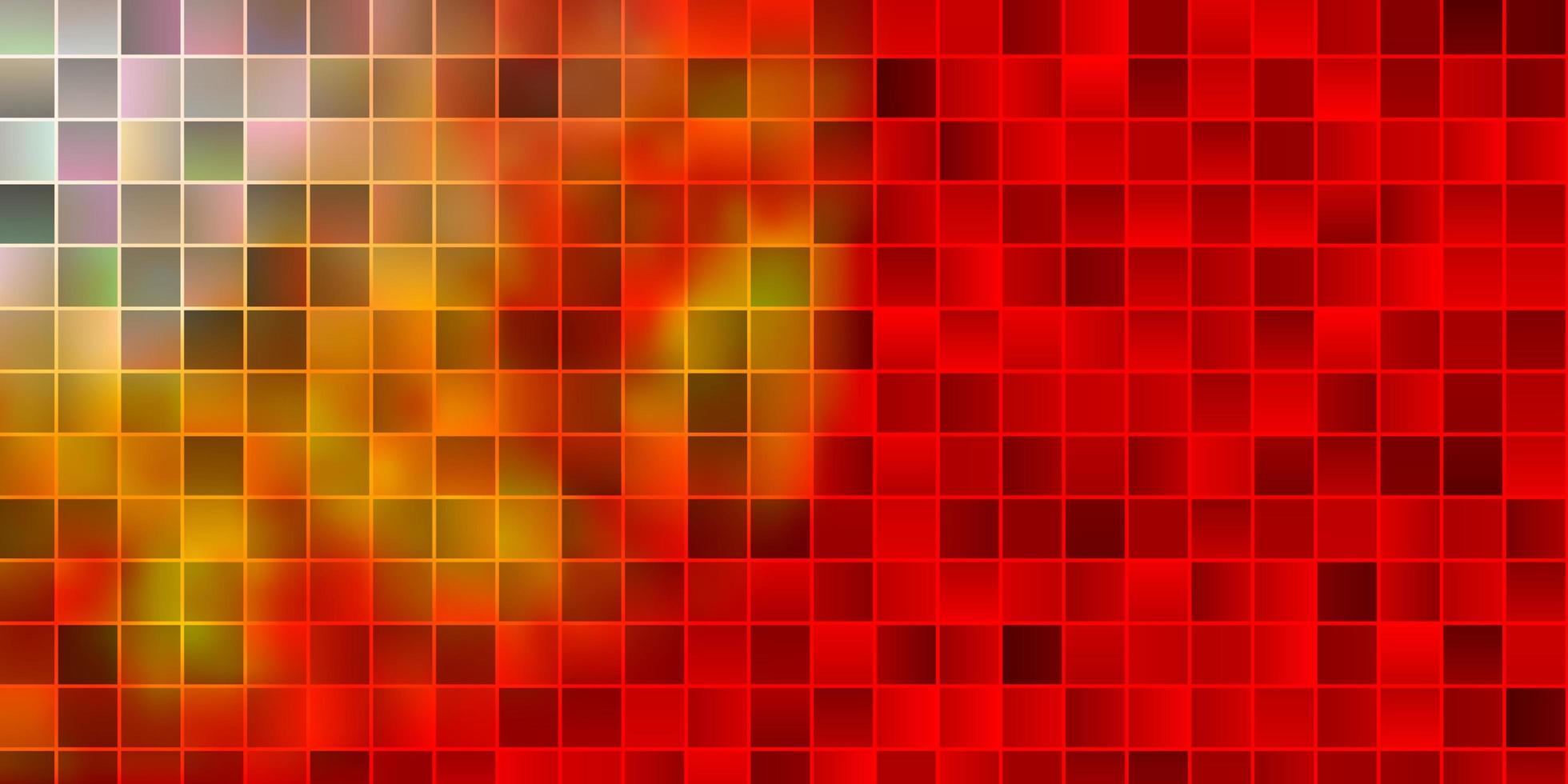 texture de vecteur rouge et jaune clair dans un style rectangulaire.