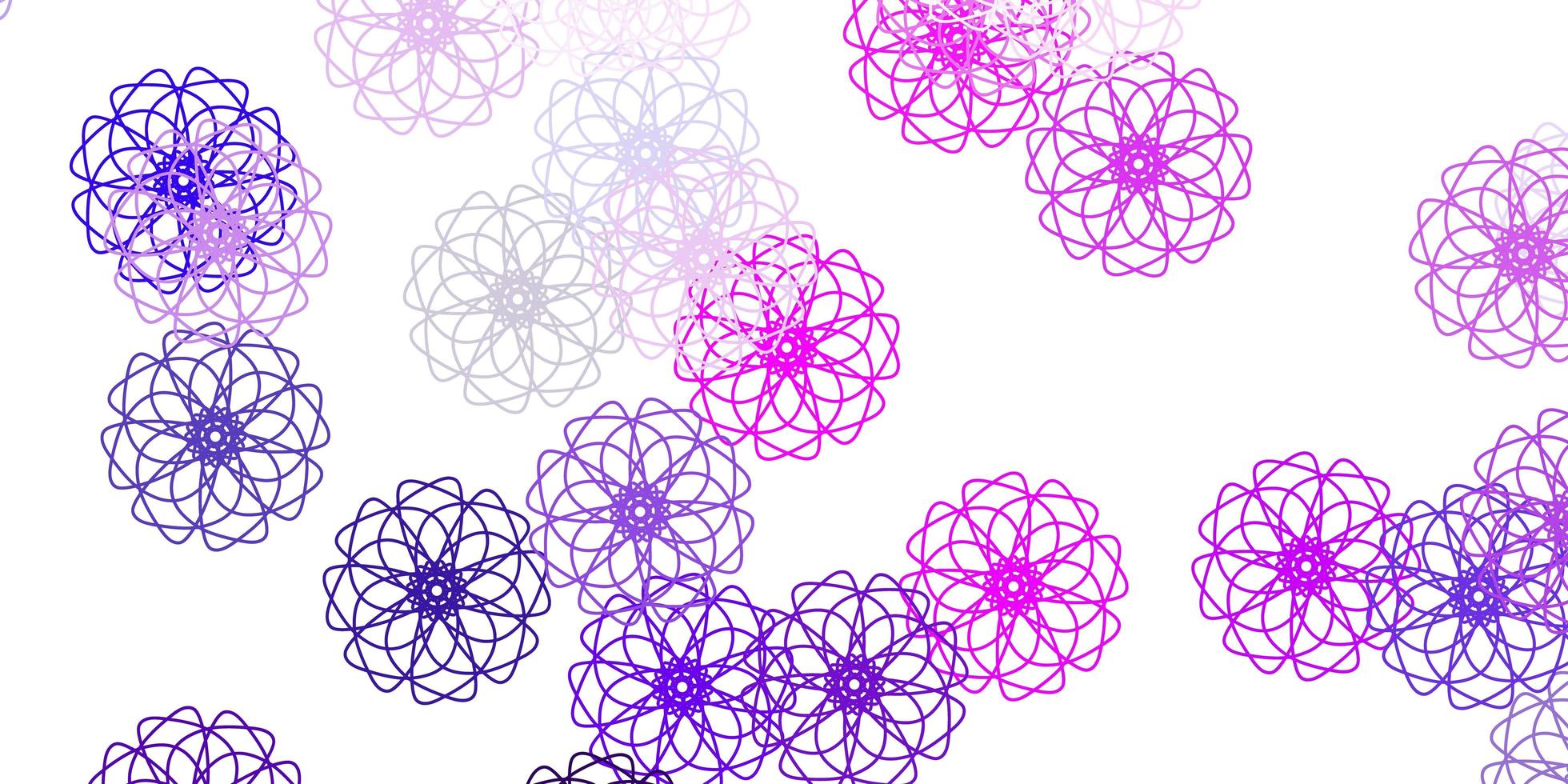 oeuvre naturelle de vecteur violet clair, rose avec des fleurs.