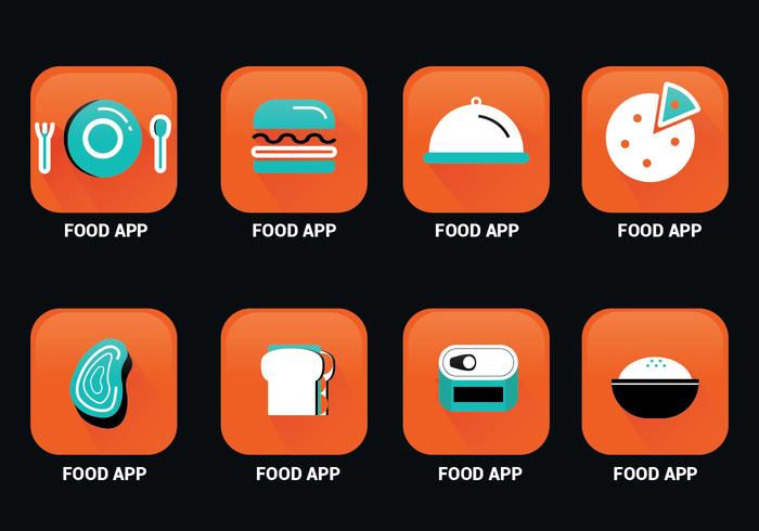 Alimentaire App Icon Pack Vector