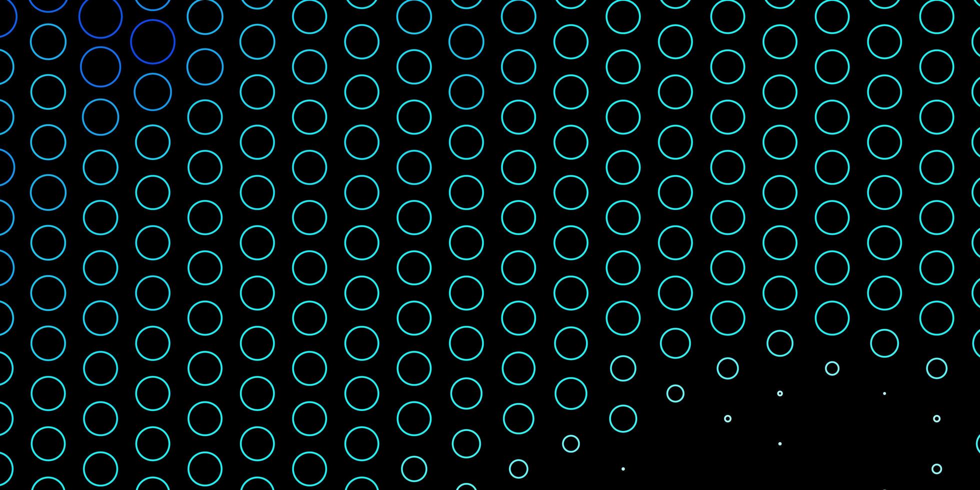 modèle vectoriel bleu foncé, vert avec des cercles.