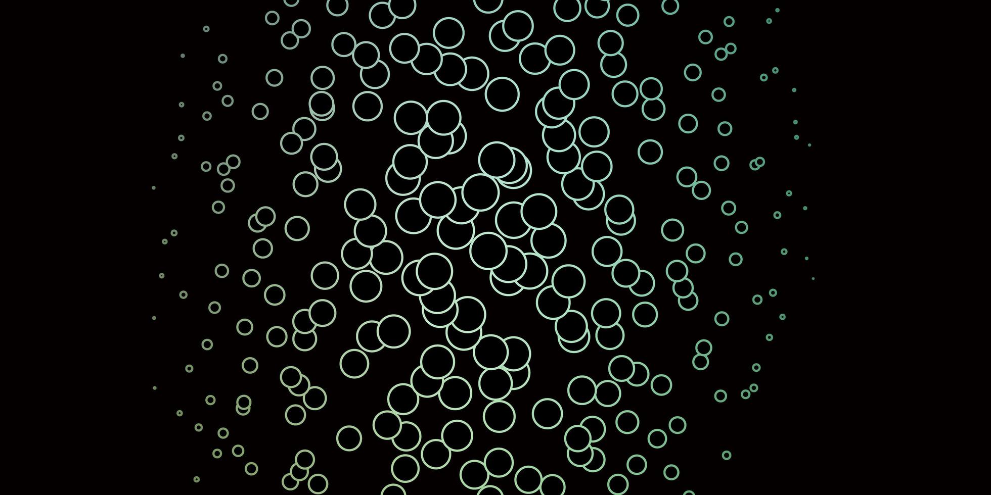 disposition de vecteur bleu foncé, vert avec des cercles.