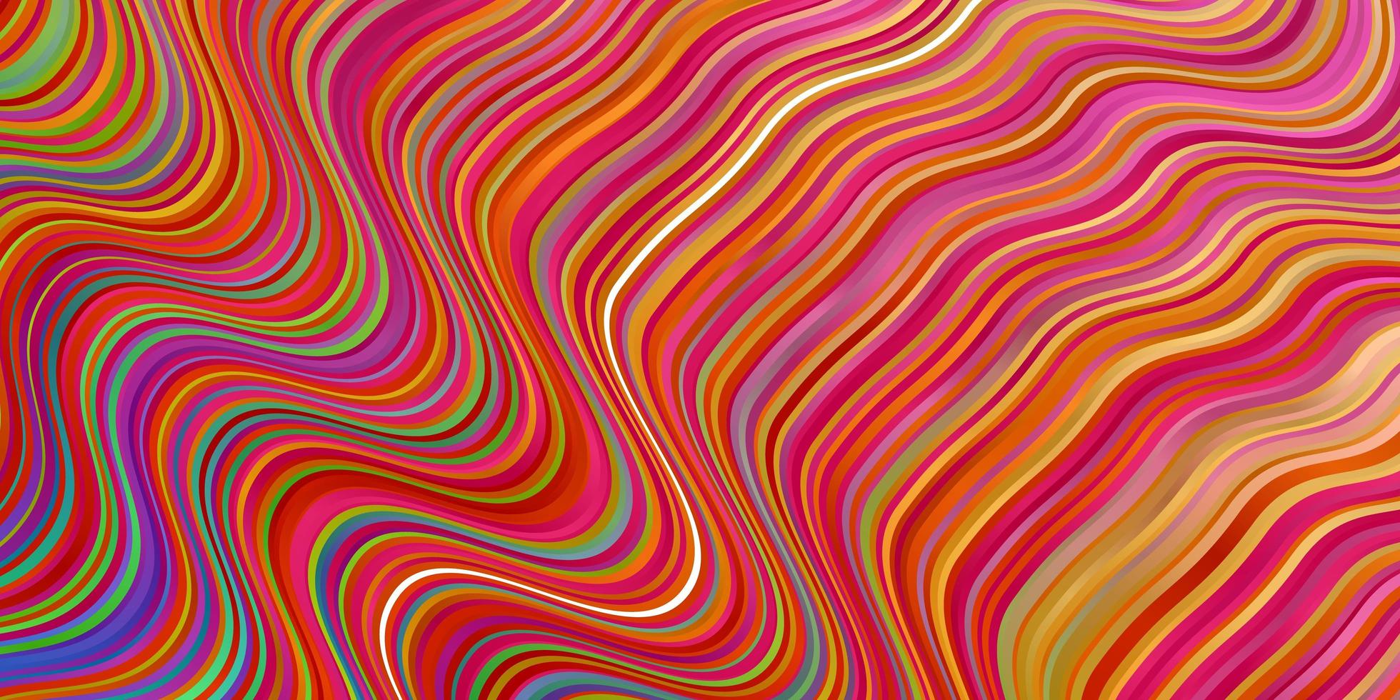 toile de fond de vecteur multicolore clair avec des courbes.
