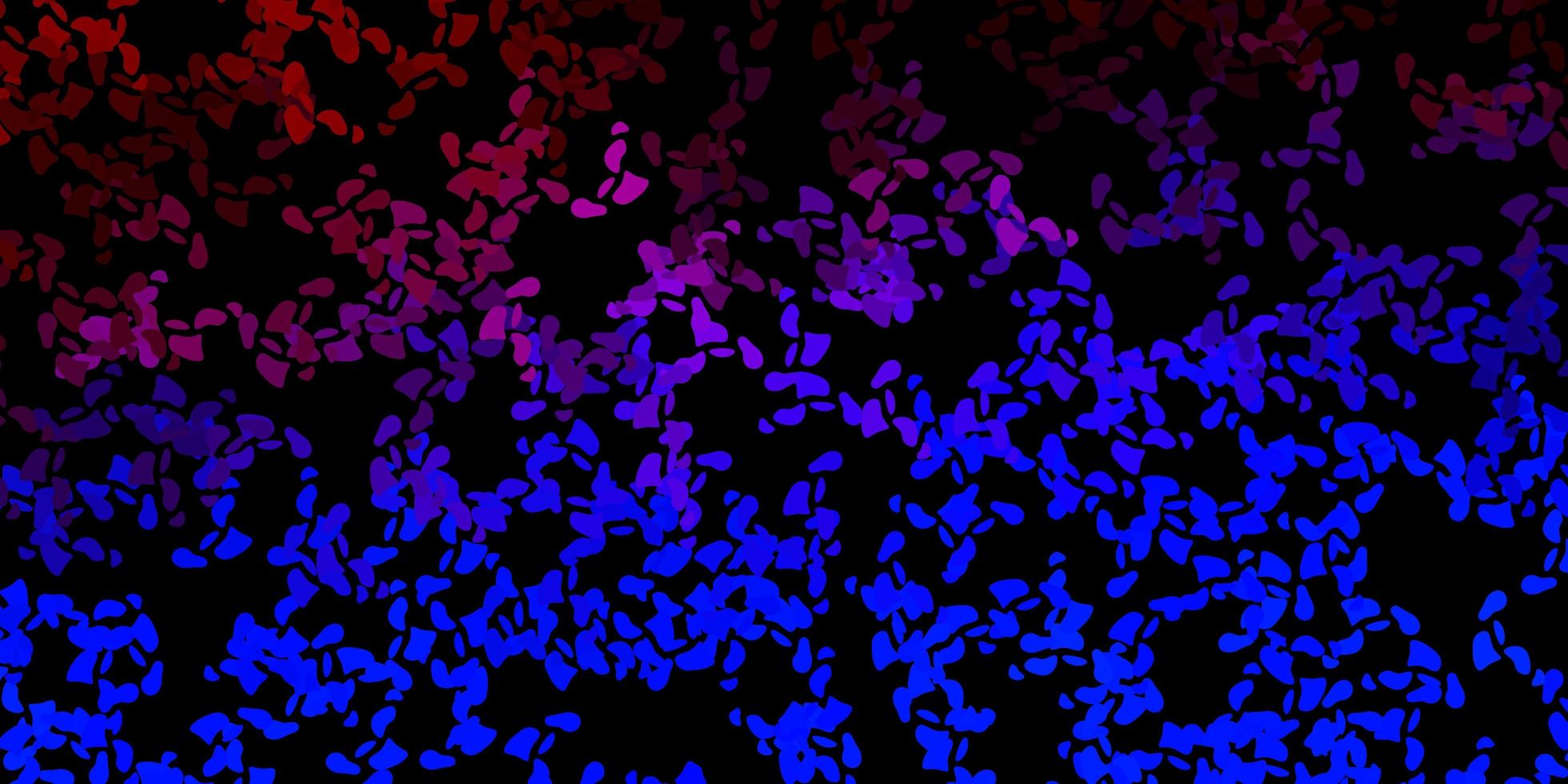 modèle vectoriel bleu foncé, rouge avec des formes abstraites.