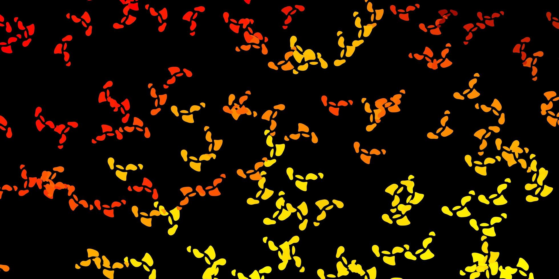 modèle vectoriel orange foncé avec des formes abstraites.