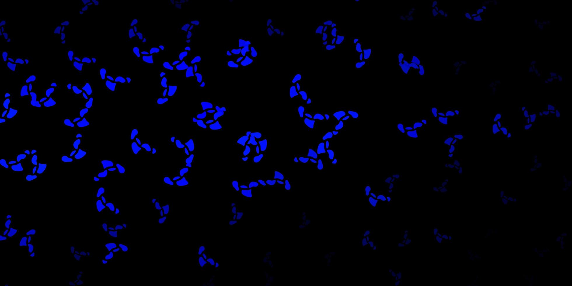 modèle vectoriel bleu foncé avec des formes abstraites.