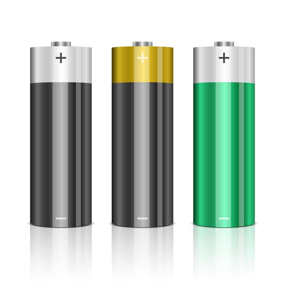 illustration de conception de vecteur de batterie numérique isolée sur fond