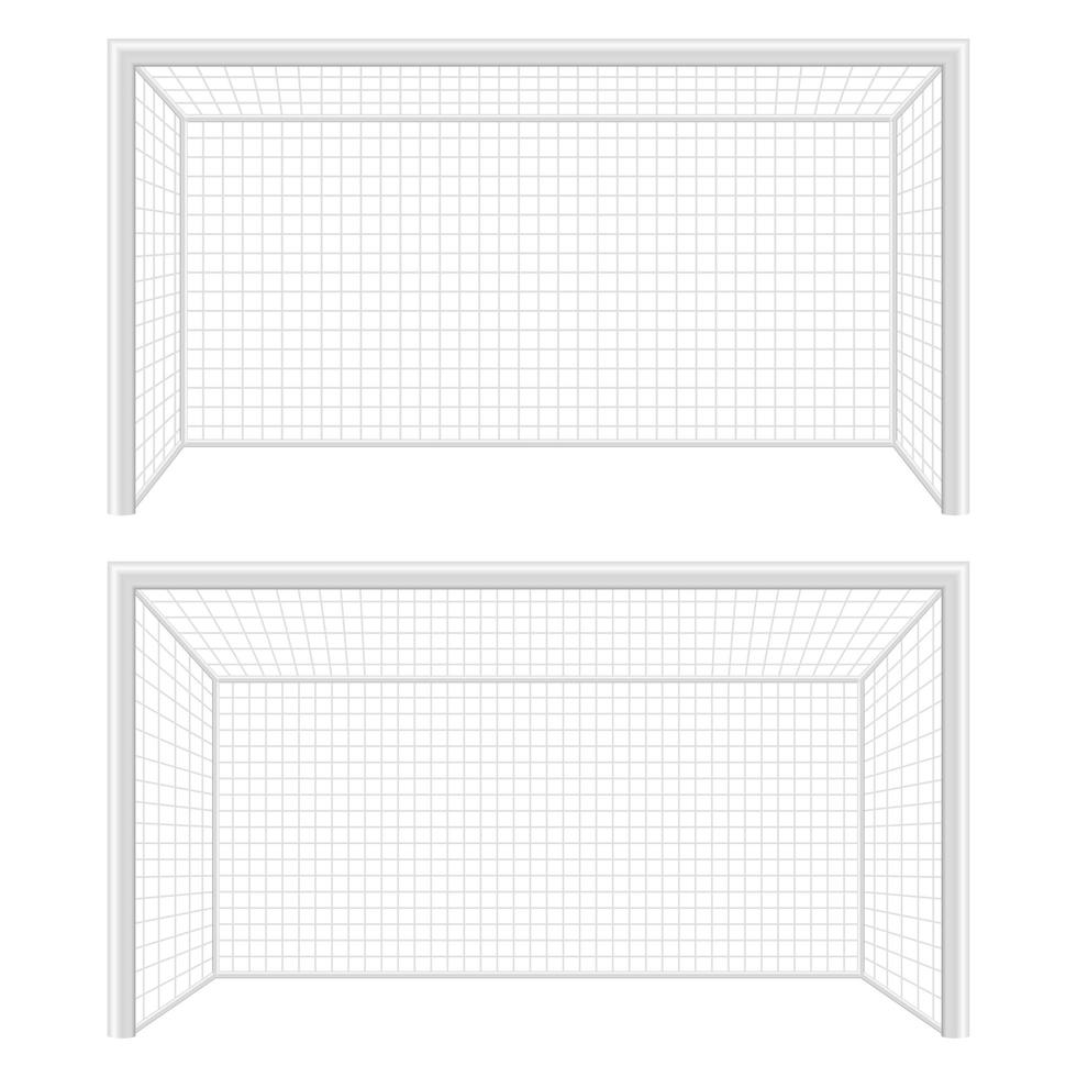 illustration de conception de vecteur de porte de football isolé sur fond blanc