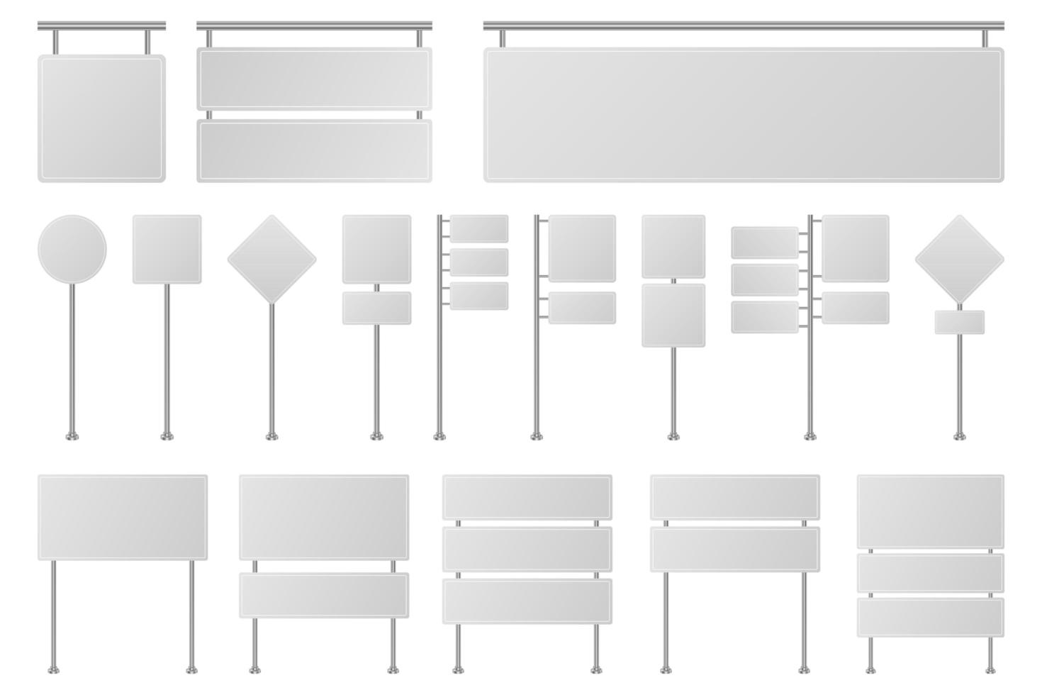 illustration de conception de vecteur de signe de route vierge isolé sur fond blanc