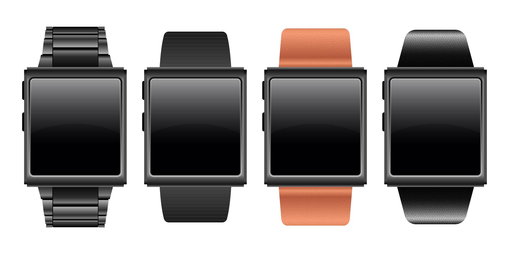 illustration de conception de vecteur de périphérique smartwatch isolé sur fond blanc