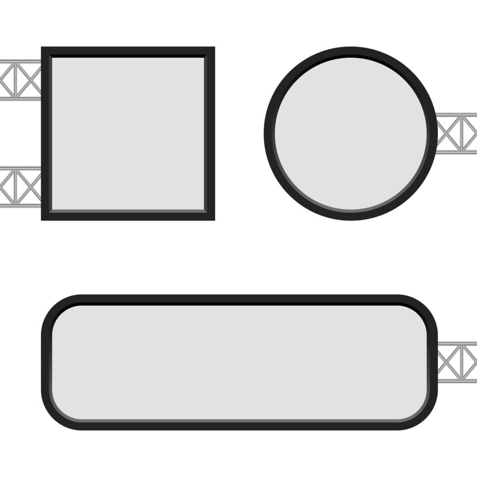illustration de conception de vecteur de modèle de boîte à lumière isolé sur fond blanc