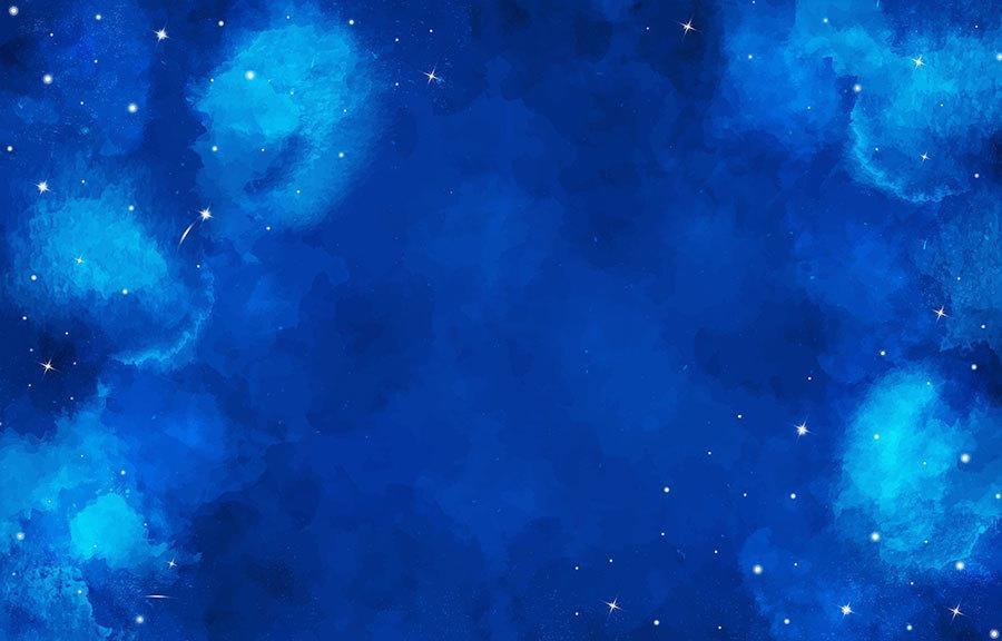 fond de ciel nocturne aquarelle bleu vecteur