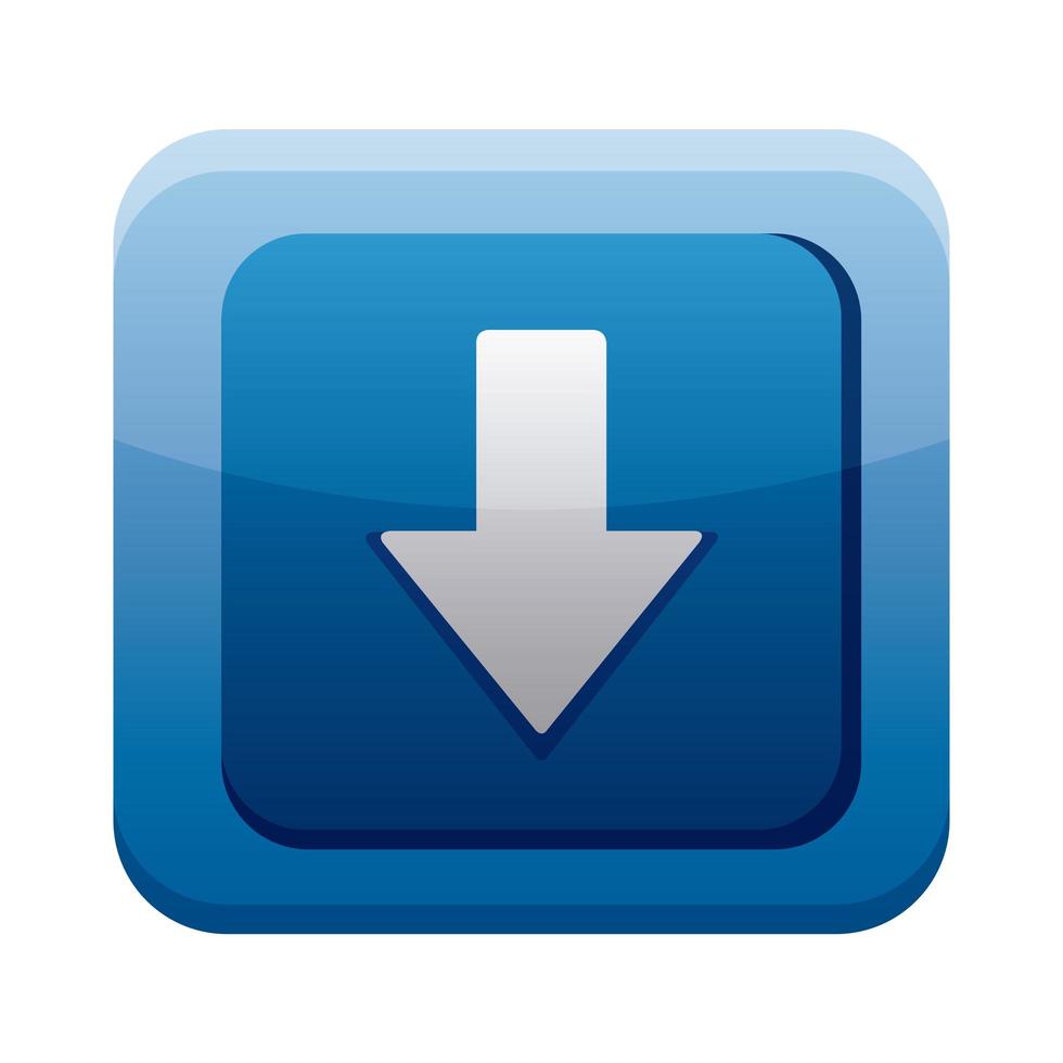 icône de menu de bouton de téléchargement de flèche vecteur