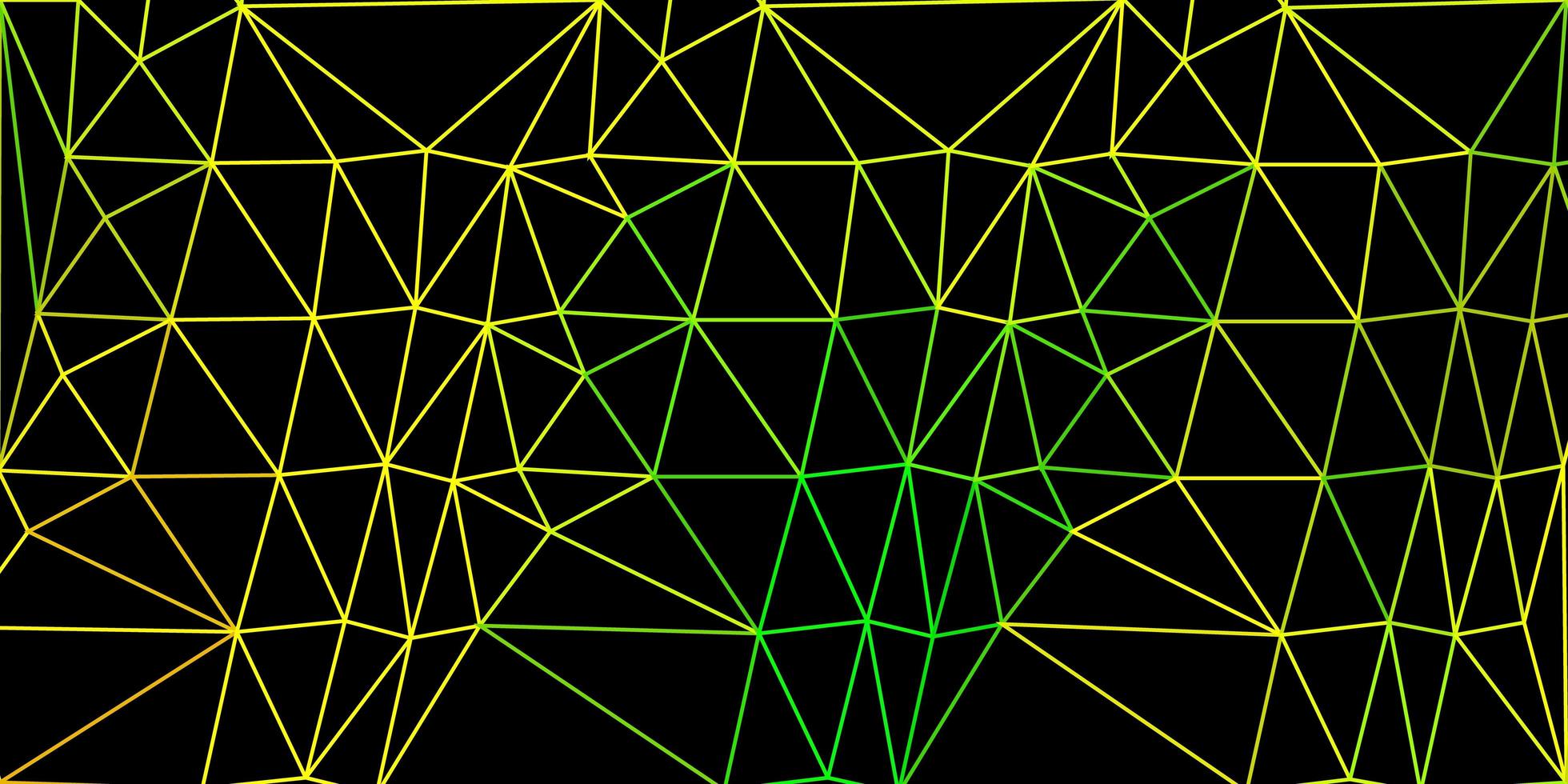 motif polygonal de vecteur vert clair, jaune.