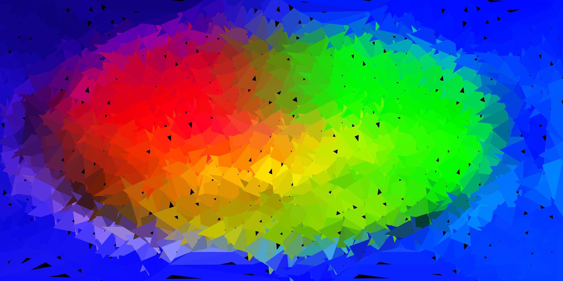 motif polygonal de vecteur multicolore clair.