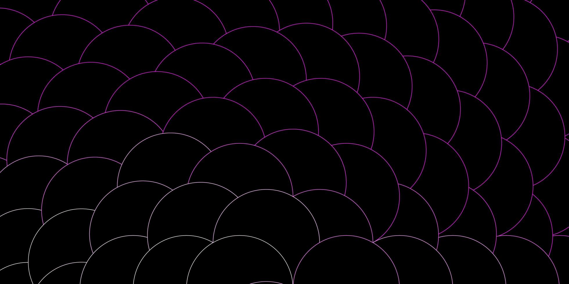 Disposition de vecteur violet foncé, rose avec des formes de cercle.