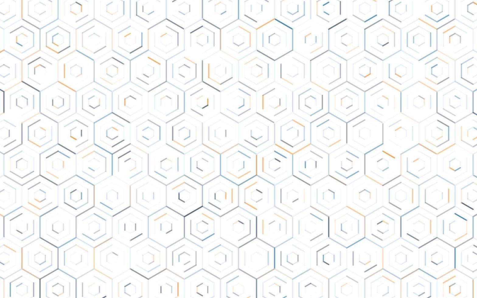 fond de bannière créative hexagone blanc 3d vecteur