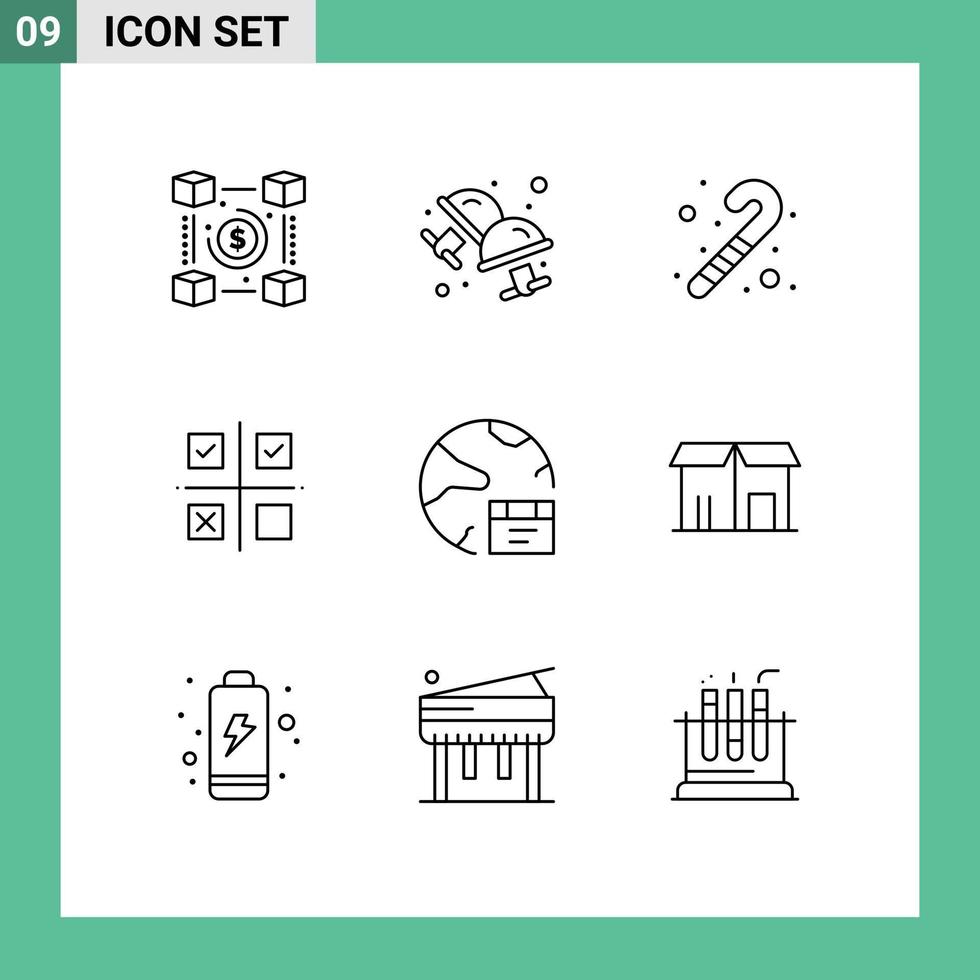 pack de 9 contours créatifs des priorités de bijoux de produit d'application éléments de conception vectoriels modifiables d'entreprise vecteur