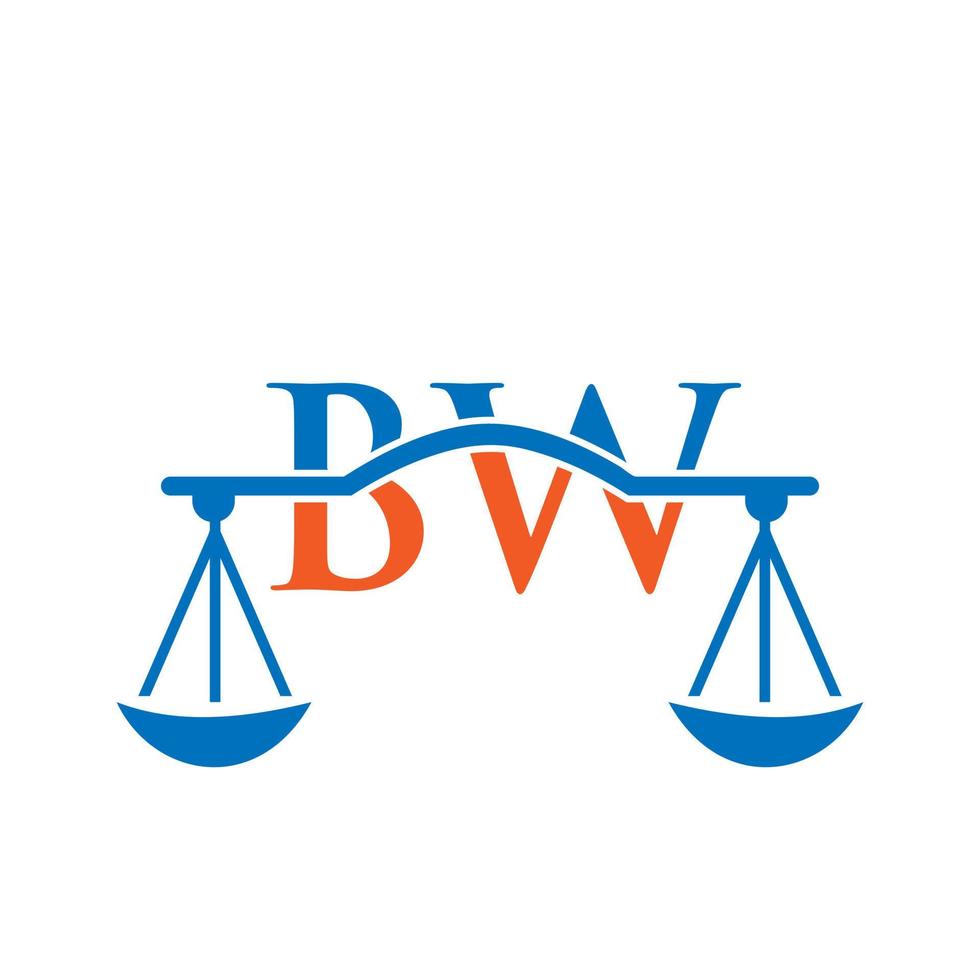 création de logo de cabinet d'avocats lettre bw pour avocat, justice, avocat, juridique, service d'avocat, cabinet d'avocats, échelle, cabinet d'avocats, avocat d'entreprise vecteur