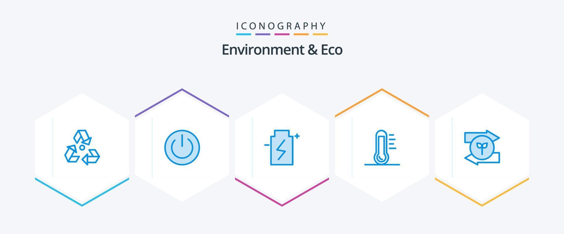 environnement et éco 25 pack d'icônes bleues, y compris l'énergie. éco. environnement. environnement. écologie vecteur