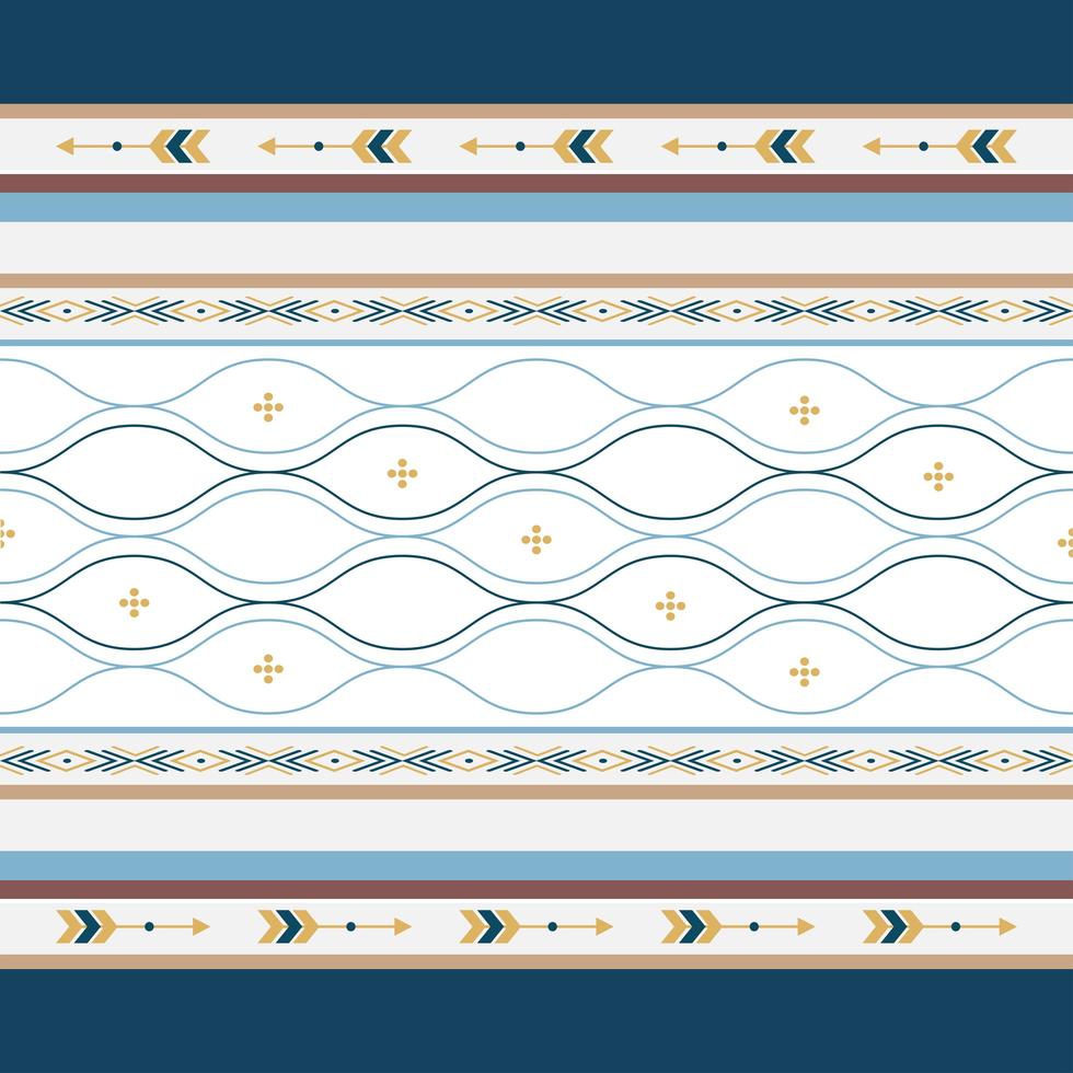 motif ethnique homogène avec des formes géométriques vecteur