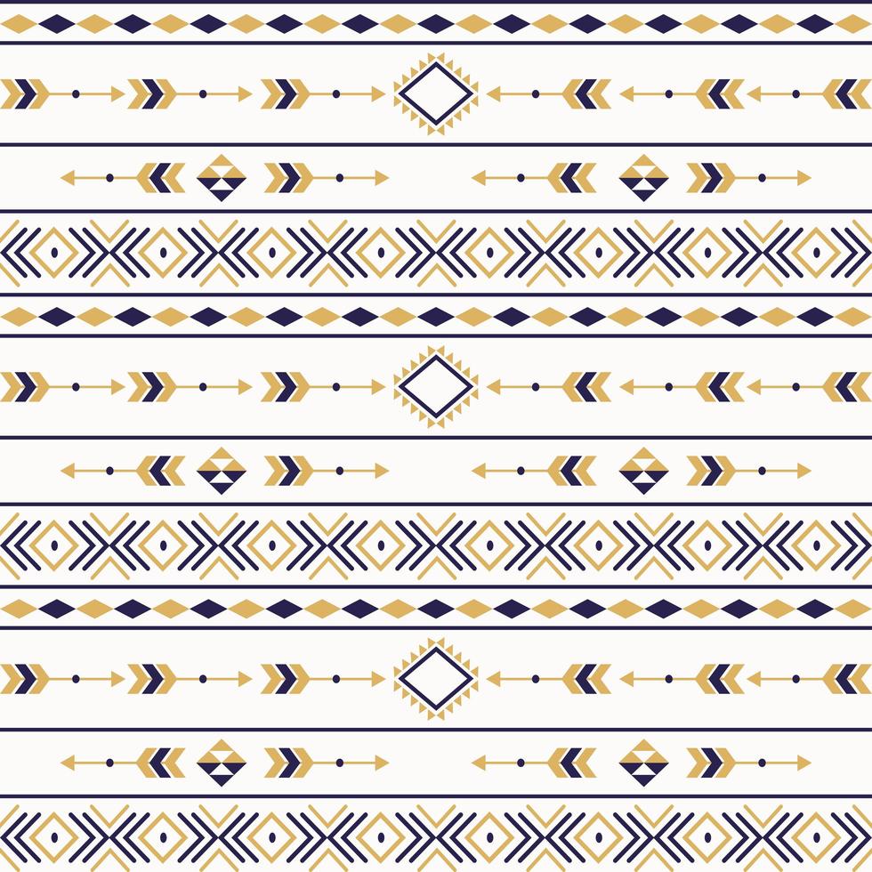 Éléments géométriques de modèle sans couture tribal aztèque vecteur