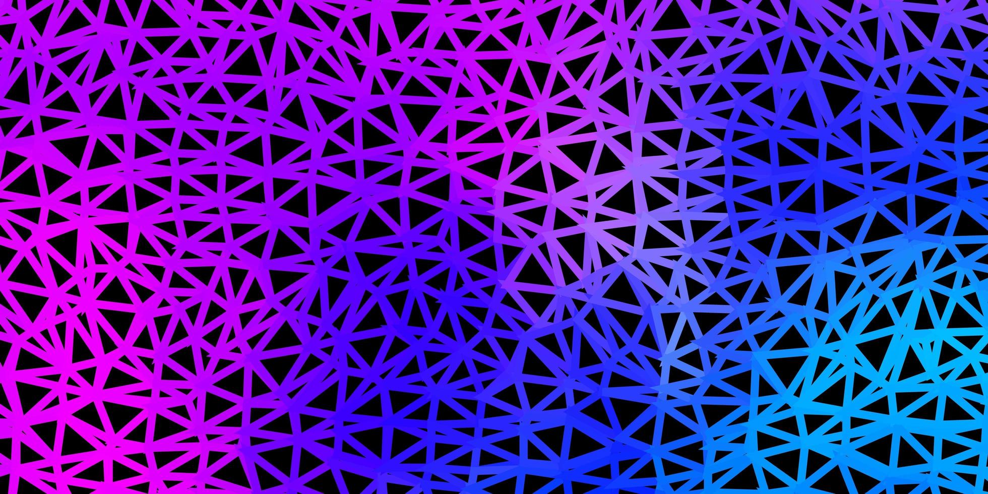 modèle de mosaïque triangle vecteur rose clair, bleu.