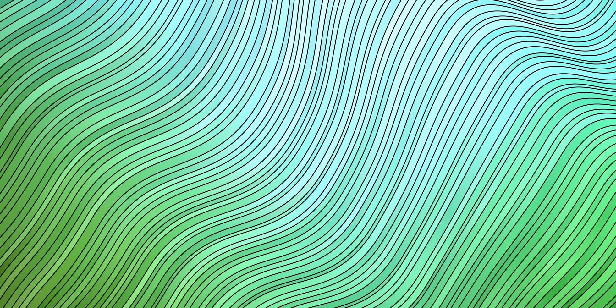 modèle vectoriel bleu clair, vert avec des lignes courbes.