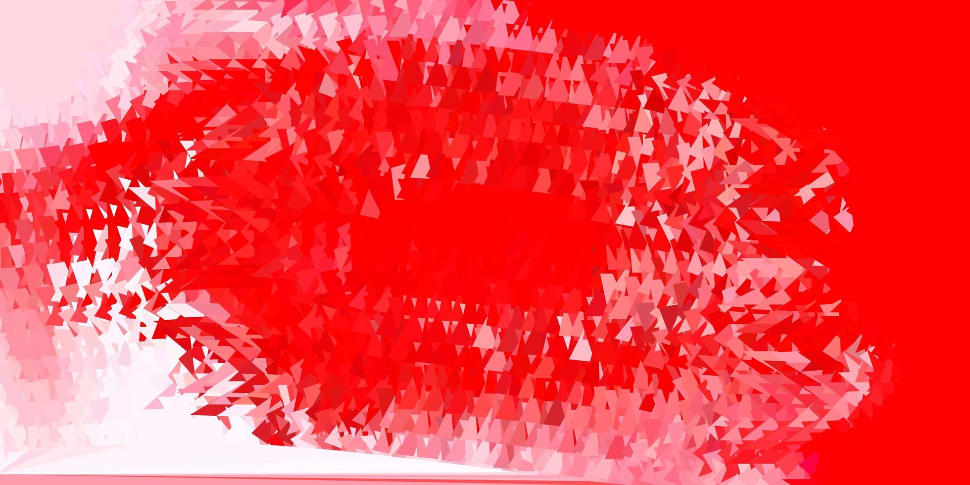 modèle de triangle abstrait vecteur rouge clair.