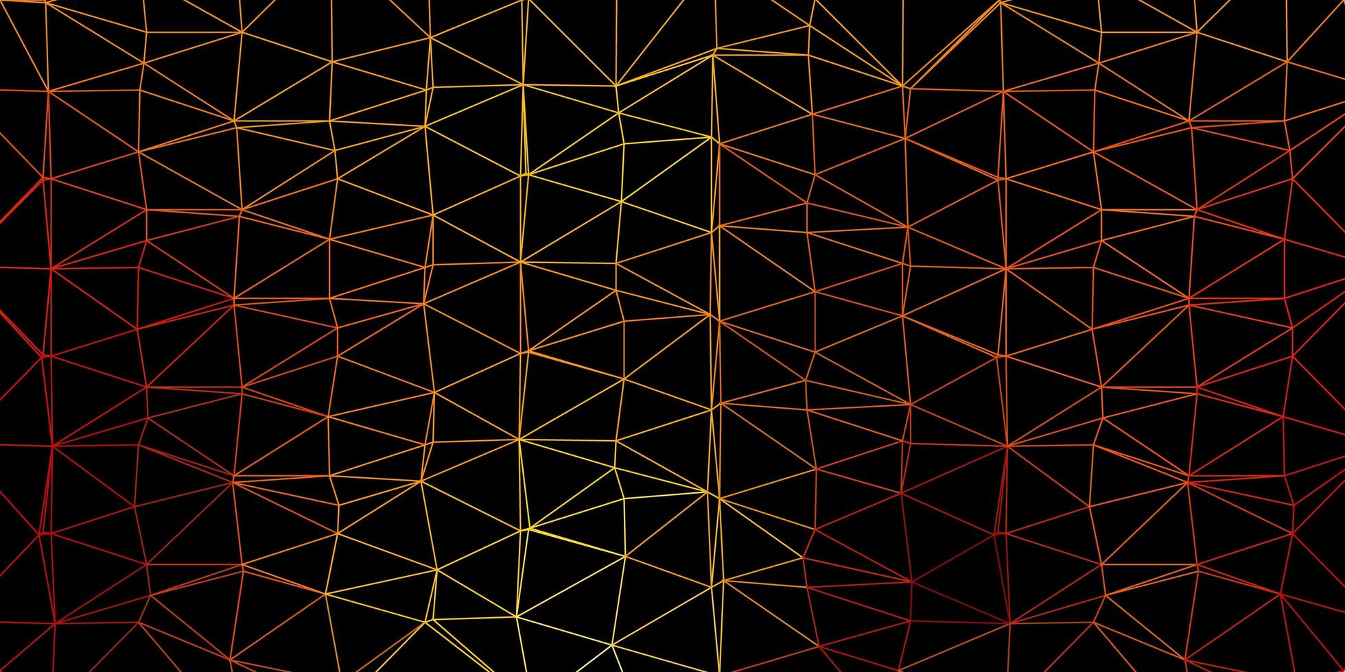 Disposition de triangle poly vecteur orange clair.