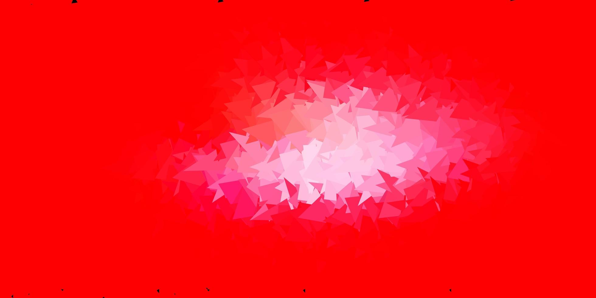 toile de fond polygonale vecteur rouge clair.