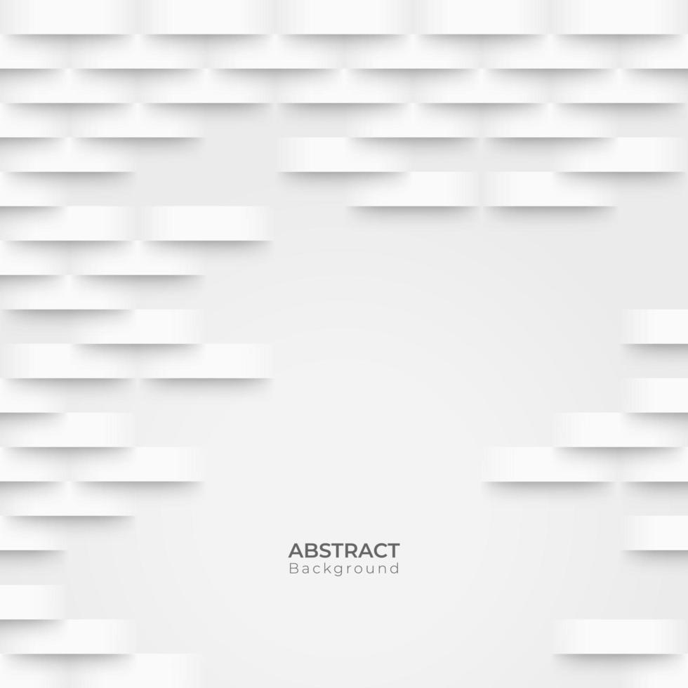 abstrait, 3d, moderne fond blanc et gris avec des cubes vecteur
