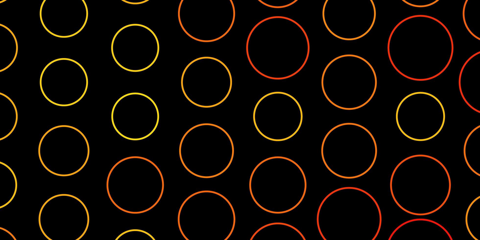 modèle vectoriel orange foncé avec des cercles