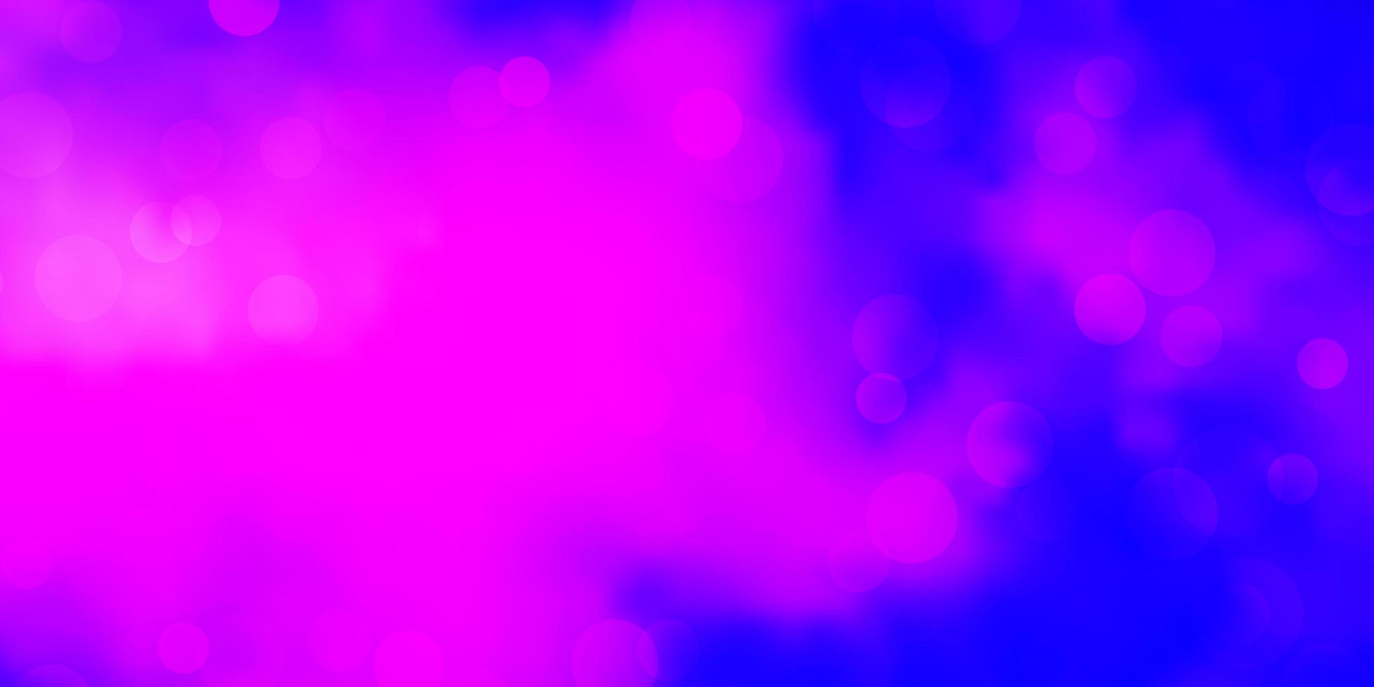 disposition de vecteur violet clair, rose avec des formes de cercle.