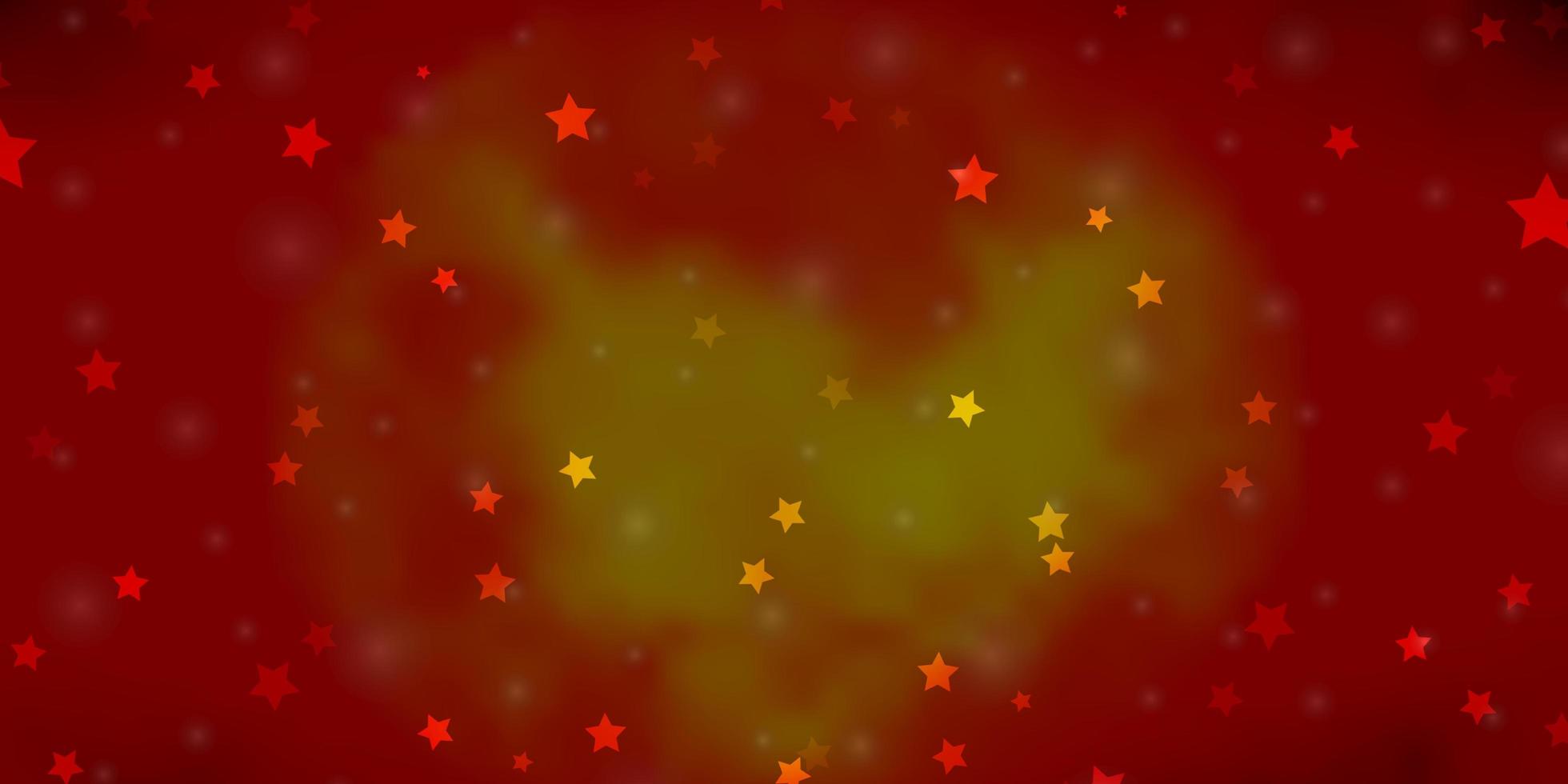 disposition de vecteur rouge foncé avec des étoiles brillantes