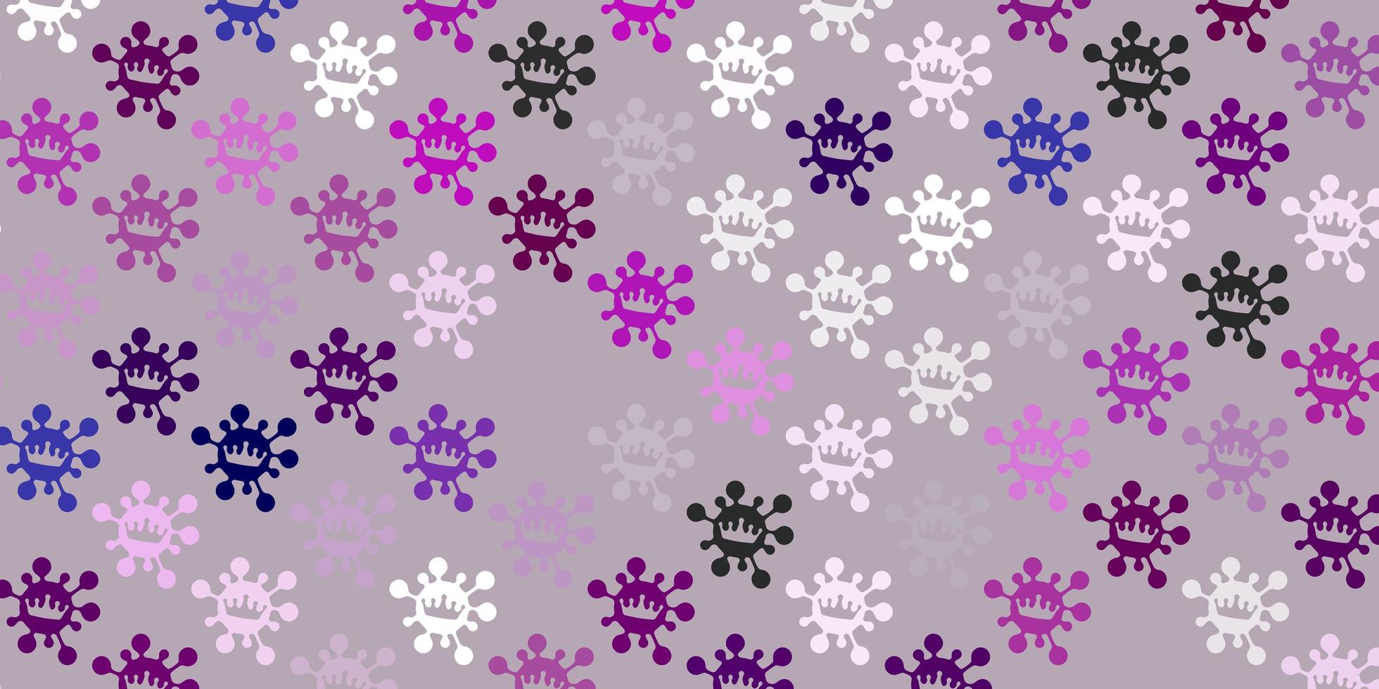 texture vecteur violet clair avec symboles de maladie