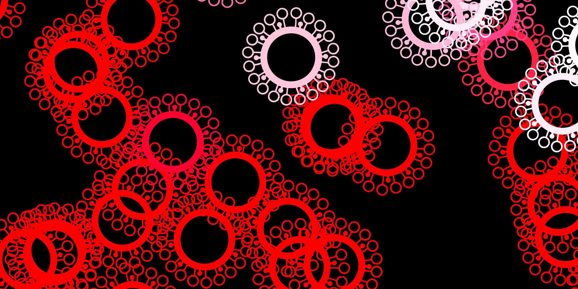 texture vecteur rouge foncé avec des symboles de la maladie.