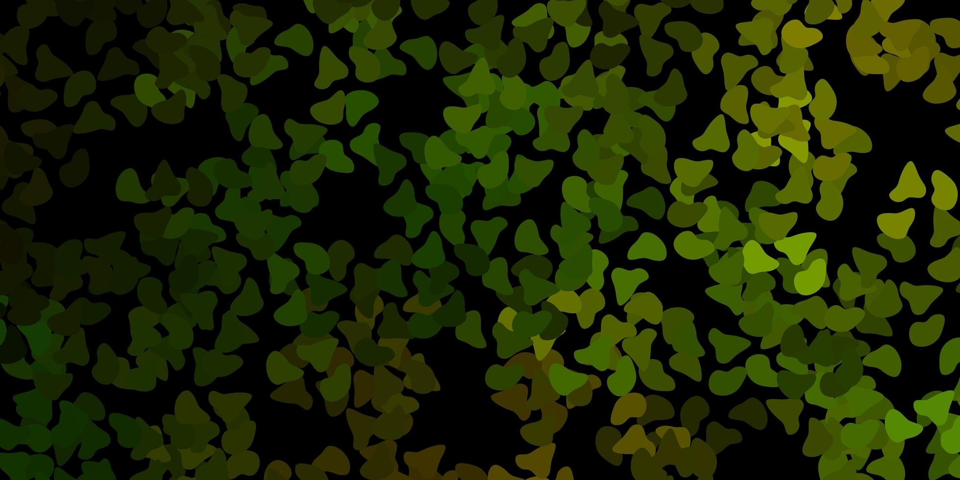 modèle vectoriel vert foncé avec des formes abstraites.