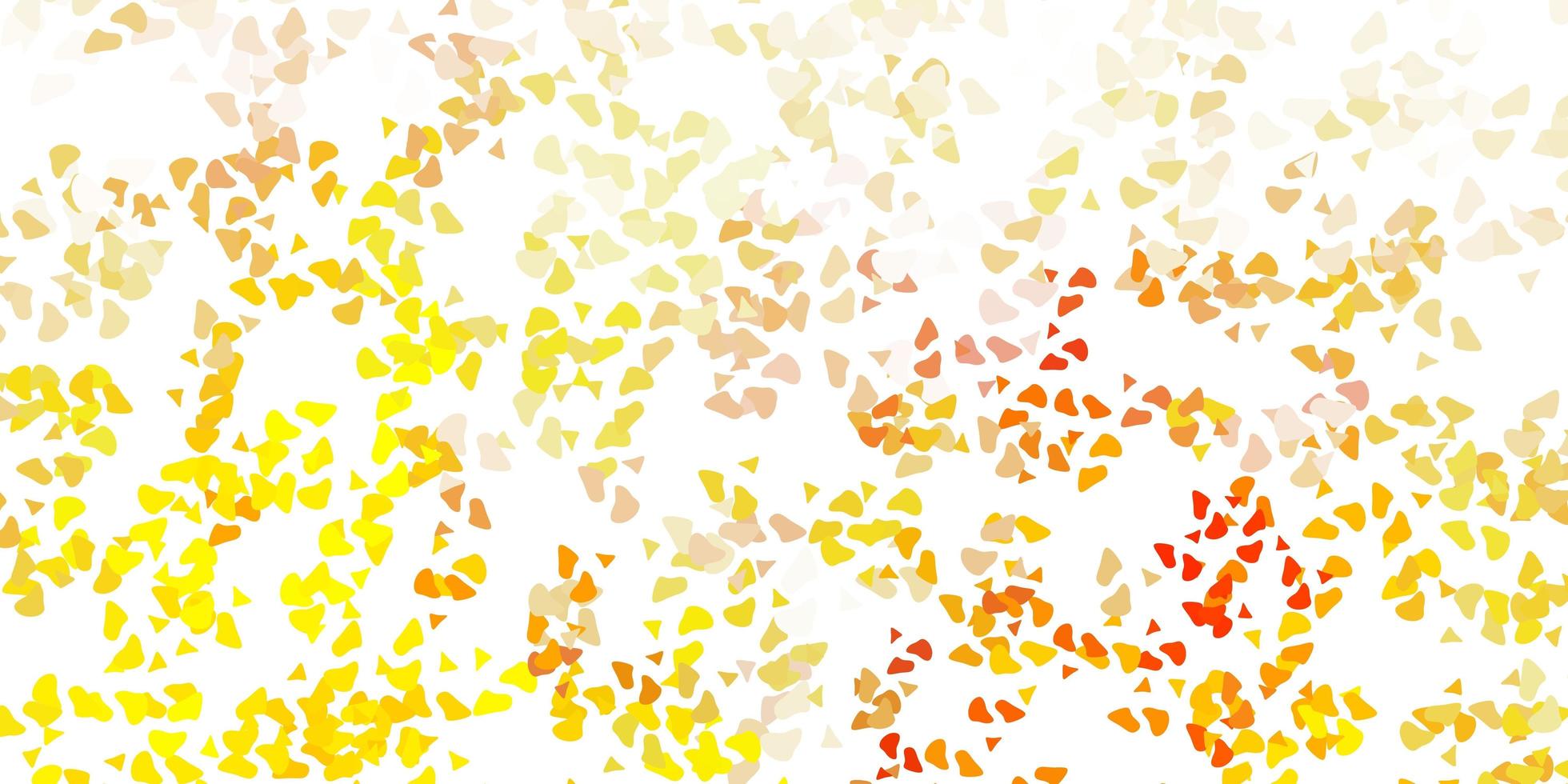 texture vecteur jaune clair avec des formes de memphis.