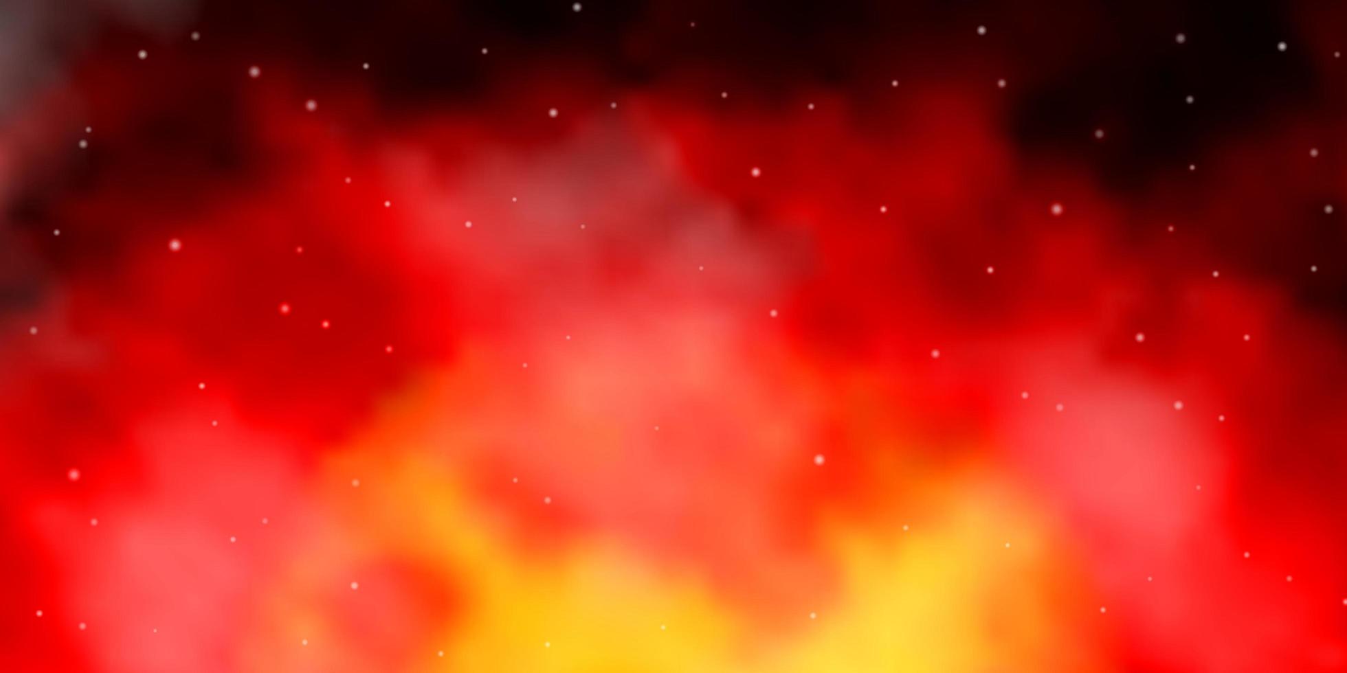 texture de vecteur rouge foncé avec de belles étoiles