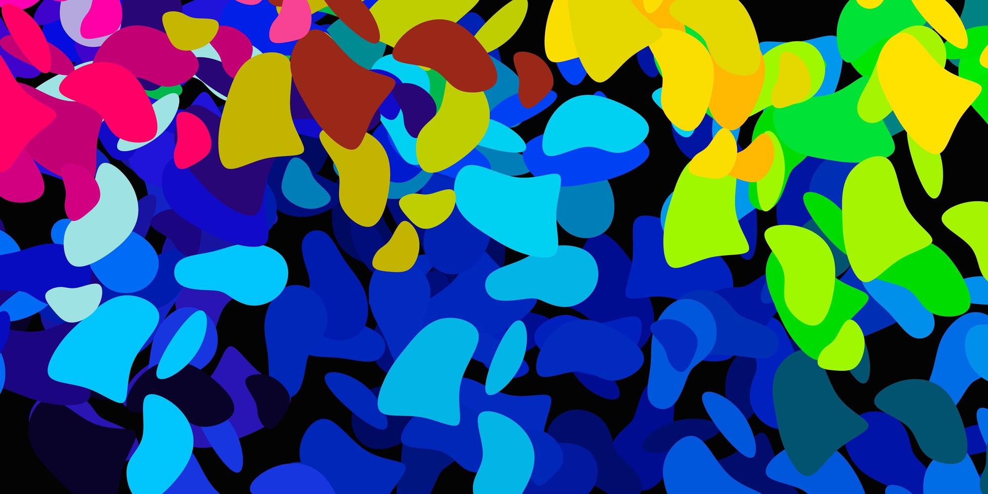 modèle vectoriel multicolore clair avec des formes abstraites.