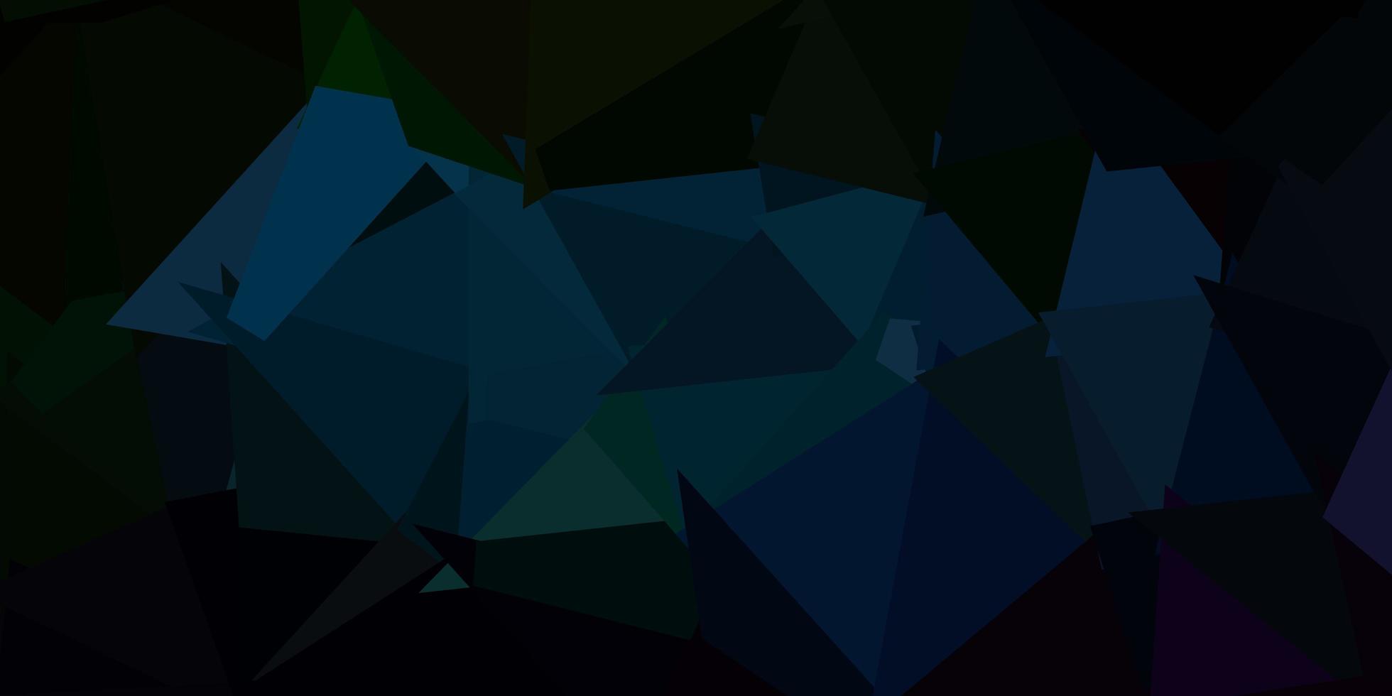conception de polygone dégradé vecteur bleu foncé, vert