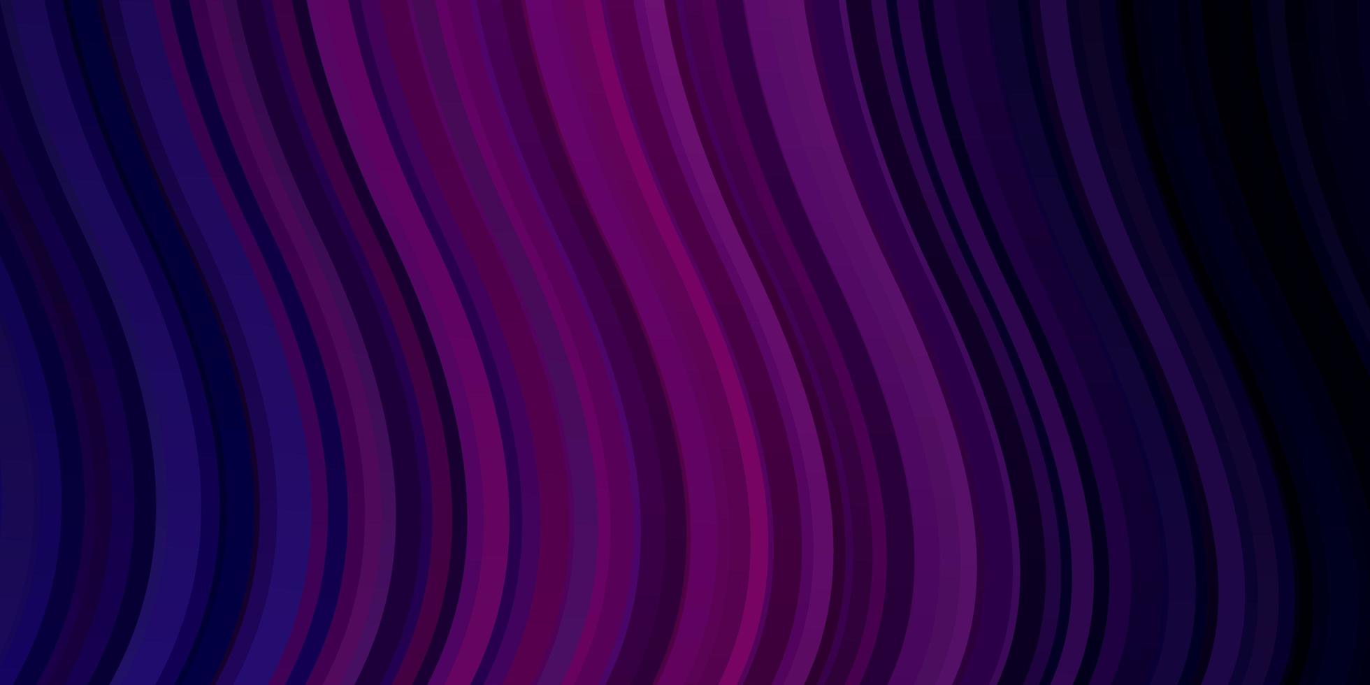 texture de vecteur violet foncé, rose avec des lignes ironiques.