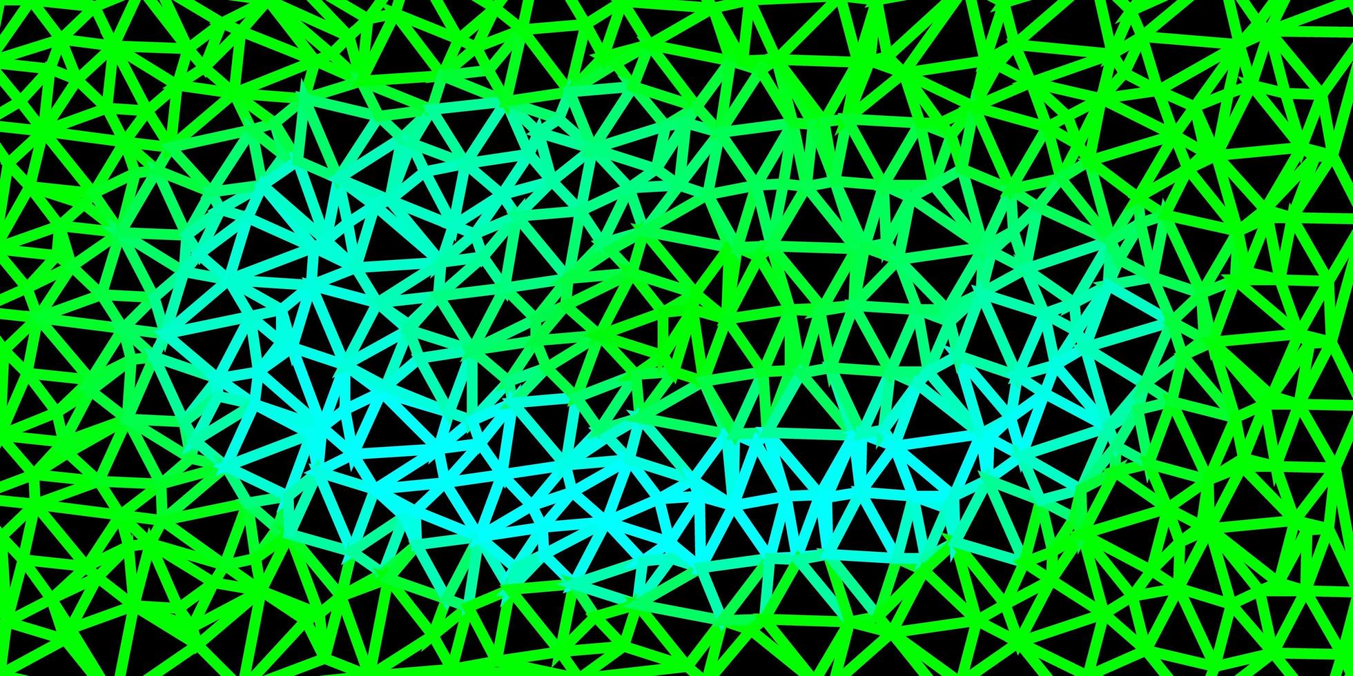 conception de mosaïque triangle vecteur vert clair.