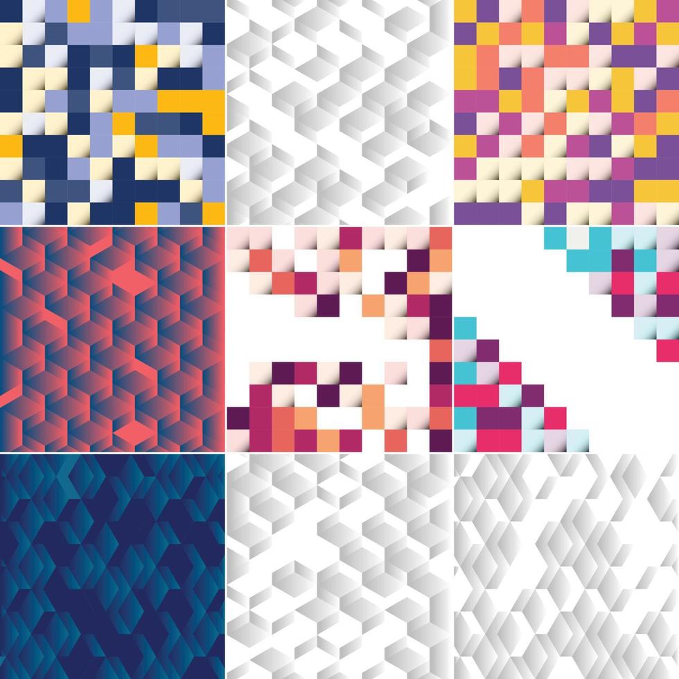 arrière-plan vectoriel avec une illustration d'une texture abstraite comportant des carrés pouvant être utilisés comme motif dans les bannières. affiches. dépliants. cartes. des cartes postales. couvertures. et brochures