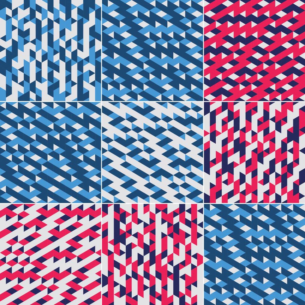un ensemble de couvertures abstraites modernes présentant des motifs minimalistes et un arrière-plan géométrique coloré. illustré en format vectoriel. vecteur