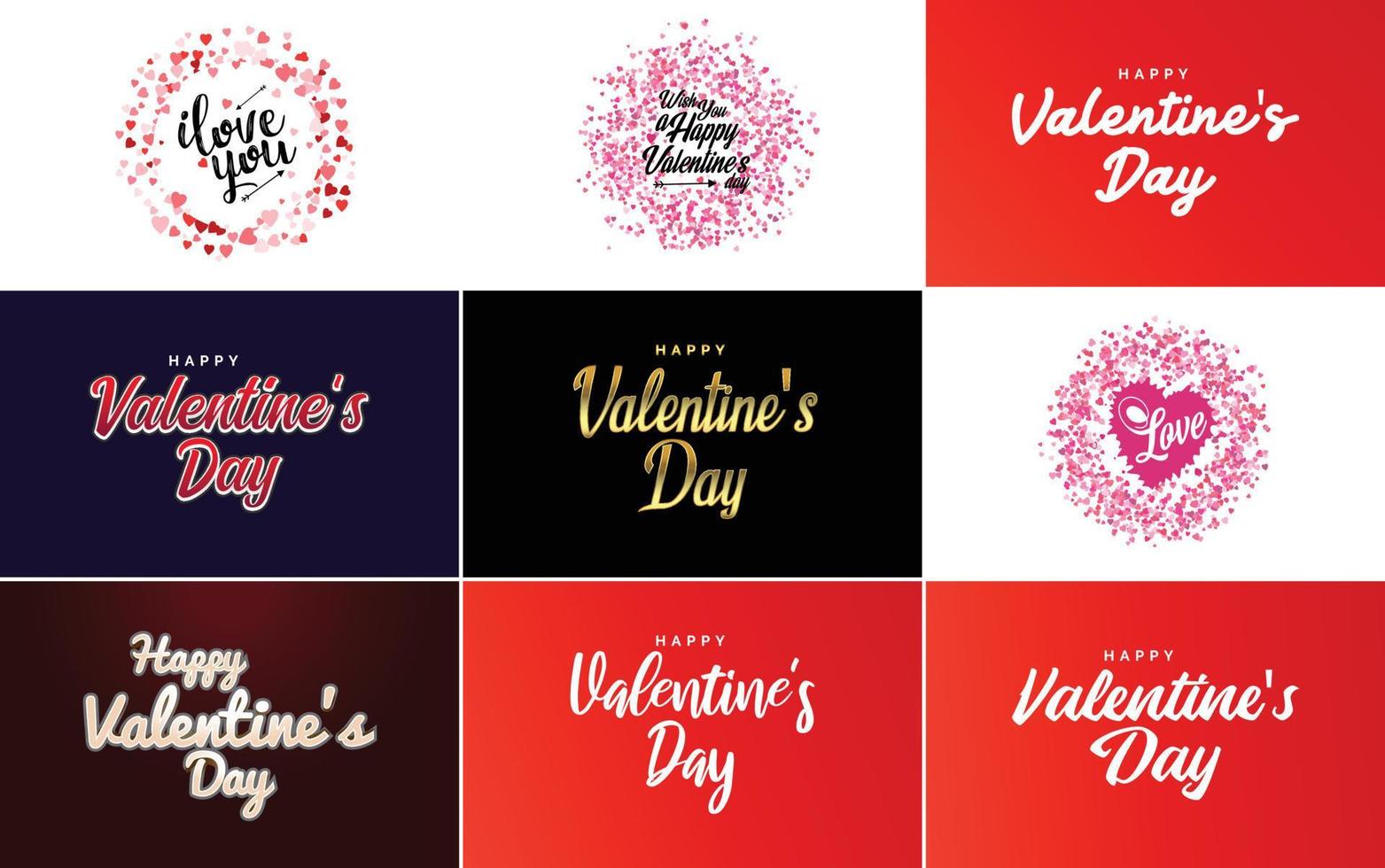 be my valentine valentine's holiday lettrage pour carte de voeux vecteur