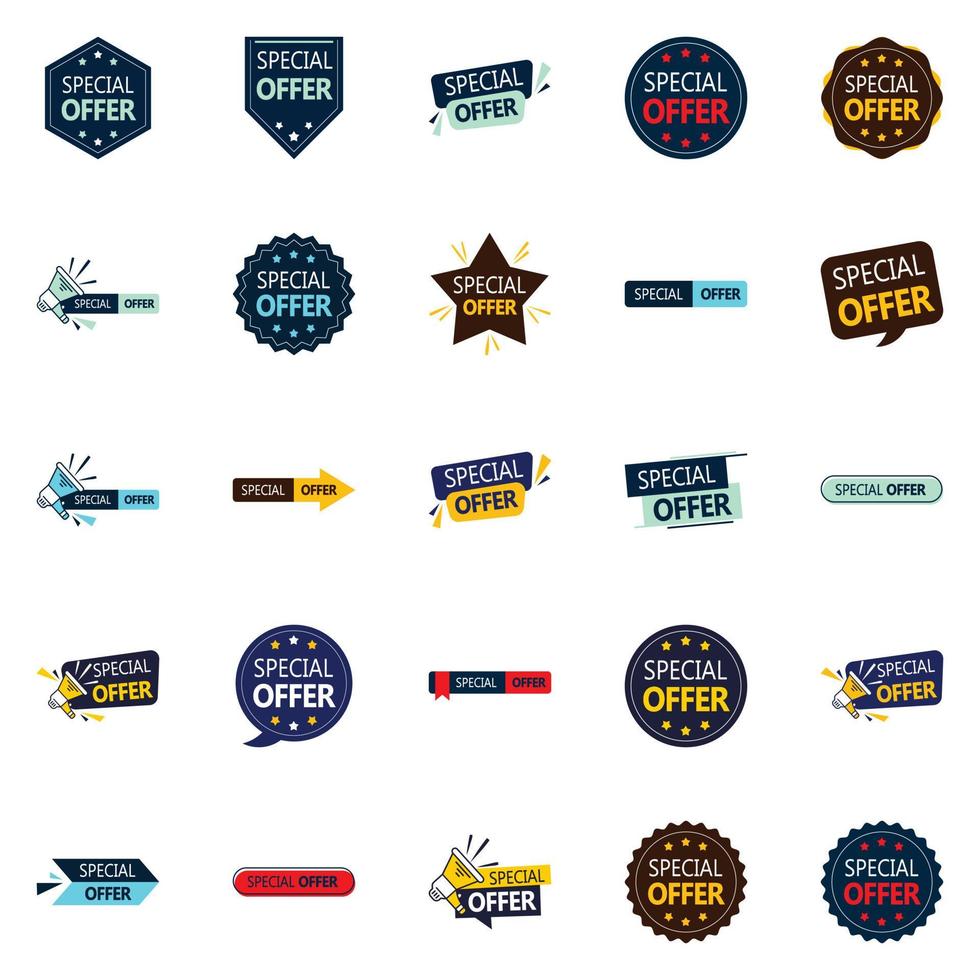 l'offre spéciale vector pack 25 designs percutants pour les professionnels de la vente et du marketing