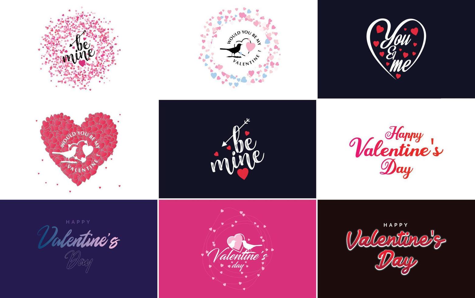 je t'aime lettrage dessiné à la main avec un motif de coeur. convient pour une utilisation comme salutation de la Saint-Valentin ou dans des designs romantiques vecteur